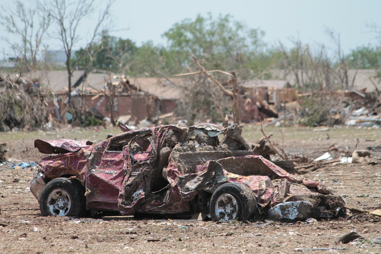 car, vehicle, damaged